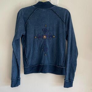 Women's Blue and Navy Jacket